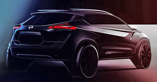 2019 Nissan Kicks India Spec Sketch Rear