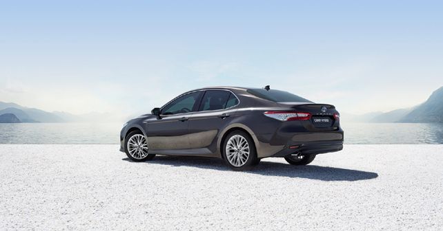 2019 Toyota Camry Hybrid Rear and Side profile