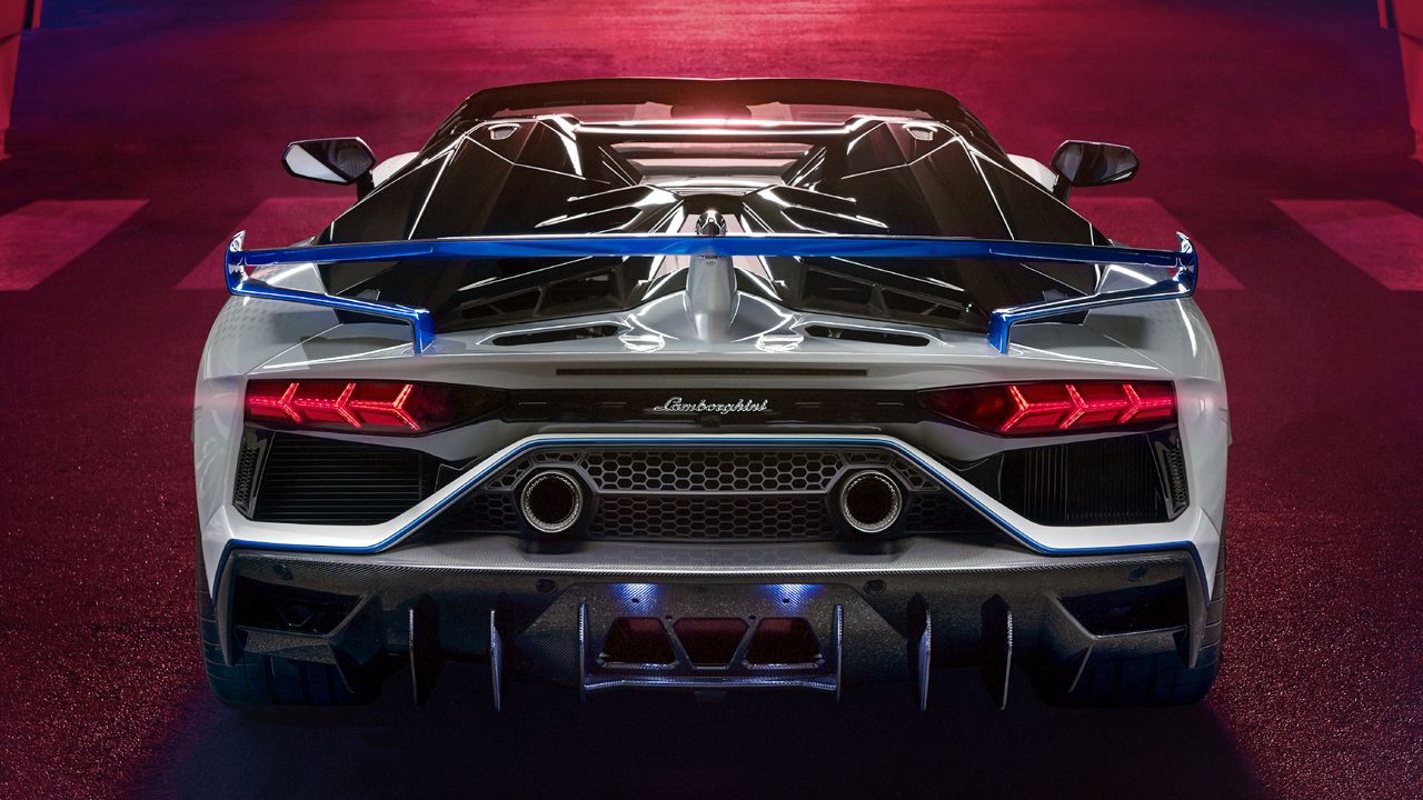 Lamborghini Aventador SVJ Xago Special Edition Rear View Static