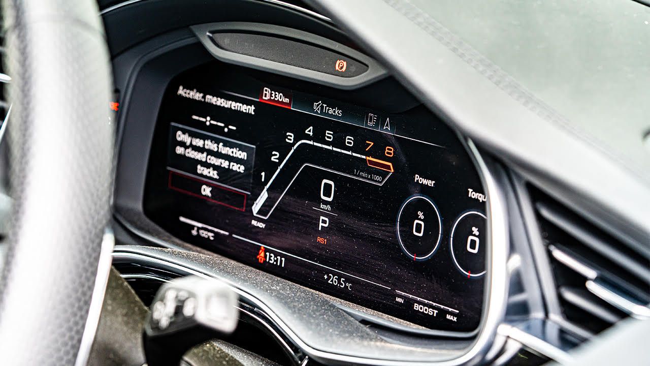 Audi Rs Q8 Detail Instrument Cluster Virtual Cockpit