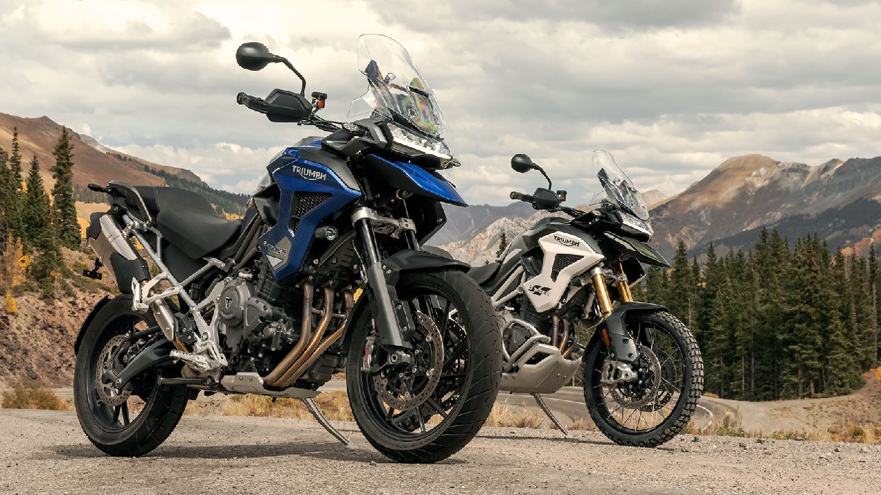 2022 Triumph Tiger 1200 Pro Family Front Three Quarter Shot