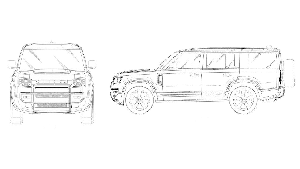 2022 Land Rover Defender 130 Design Patent Side Static