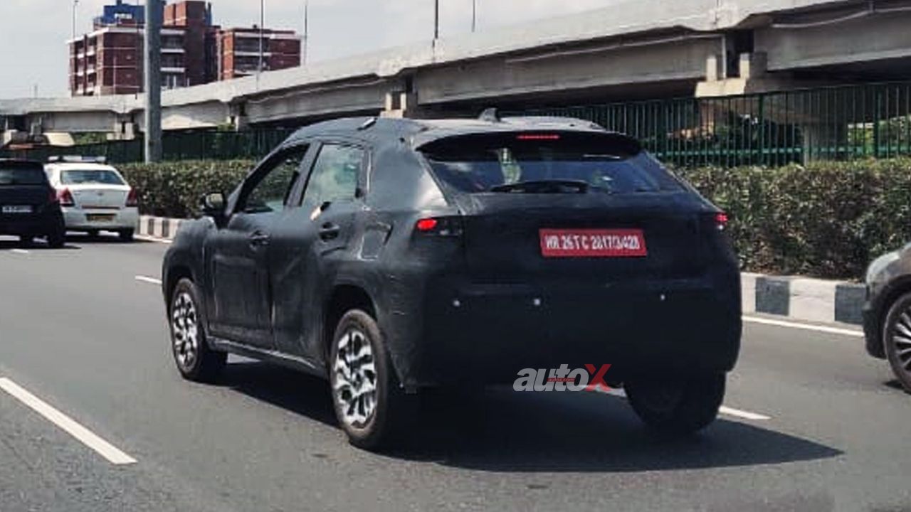 Maruti Suzuki Baleno Cross Spy Shot Rear Quarter