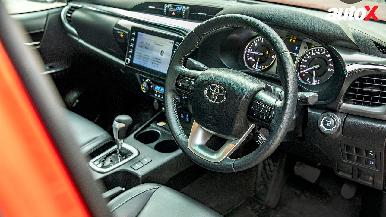 Toyota Hilux View Of Steering Console And Instrumentation