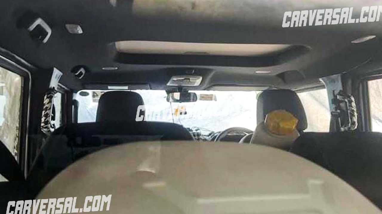 Mahindra Thar 5 Door Interior Spy 2