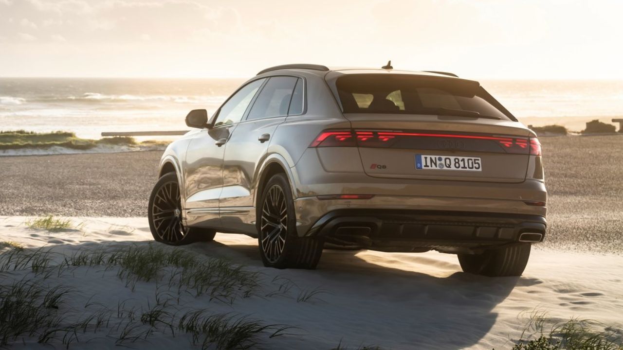 Audi Q8 Facelift Rear and Side View