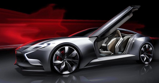 Hyundai reveals its luxury sports car coupe concept