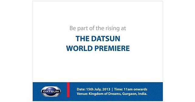 Datsun to unveil its first car in India on the 15th of July