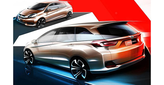 Honda unveils sketch of the Brio-based MPV