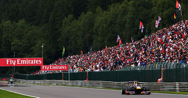 F1 Belgian Grand Prix: Vettel cruises to win despite 'protests'