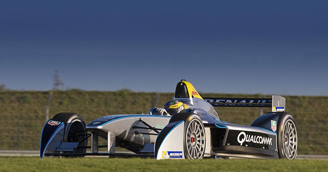 Formula E car completes debut track test