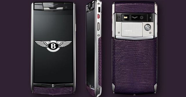 Bentley and Vertu luxury phone partnership