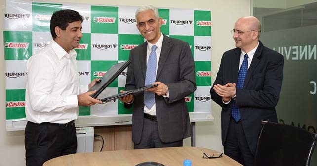 Castrol and Triumph partner for the Indian market