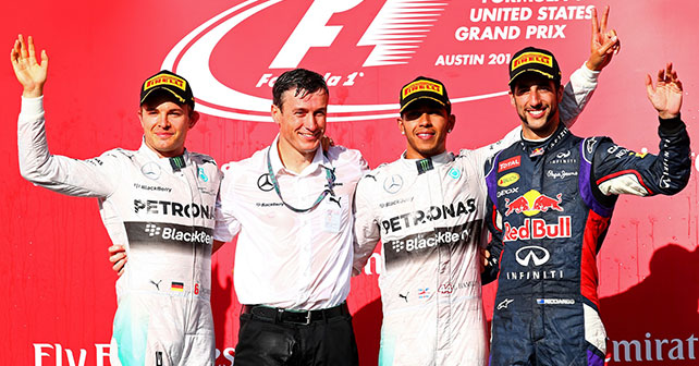 F1 United States Grand Prix: Hamilton beats Rosberg for victory