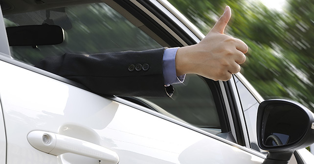 hand signals when driving a car