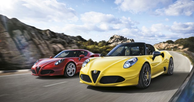 Alfa Romeo 4C Spider to make its debut at the Geneva Motor Show