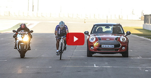 100KM Race @ BIC – Car vs Bike vs Cycle Video