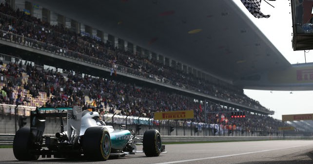 F1 Chinese GP: Hamilton eases to victory for Mercedes