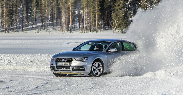 Audi Ice Driving In Lapland, Northern Finland