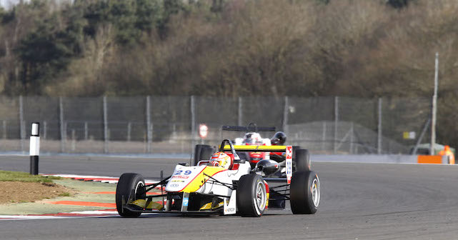 FIA European F3: Arjun Maini continues to scrap in the midfield
