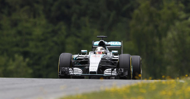 F1 Austrian GP: Hamilton on pole from Rosberg and Vettel