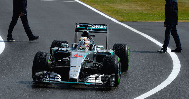 F1 British GP: Hamilton wins rain hit Silverstone thriller