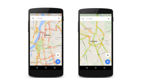 Google Maps now displays traffic information in 12 new Indian cities