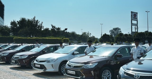 Toyota supplies 55 Camry Hybrids for India-Africa Summit