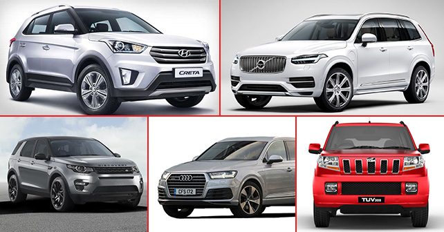 The List Of Top Five SUVs Of 2015
