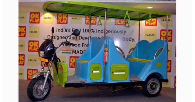 Ok Play launches E-Raaja, e-rickshaw