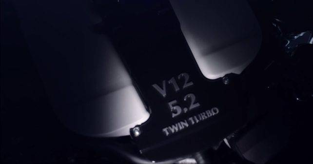 Aston Martin teases with Twin Turbo V12 sound