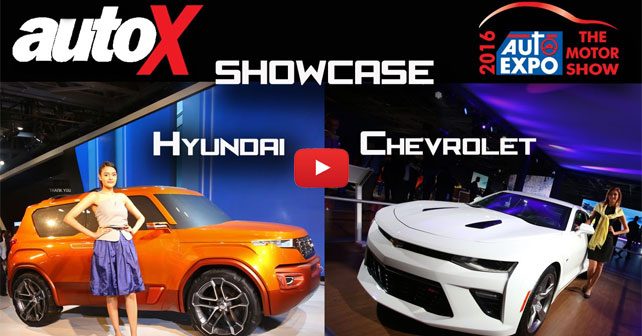 Hyundai & Chevrolet Showcase Auto Expo 2016 Video