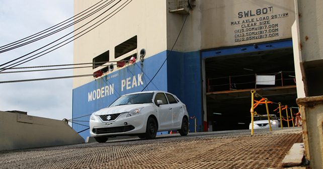 Indian manufactured Suzuki Baleno export arrives in Japan