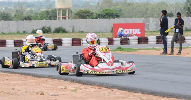 Donison and Aradhya dominate day 1 of National Karting Championship