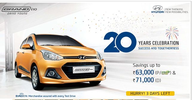 Hyundai offering massive discounts on Grand i10