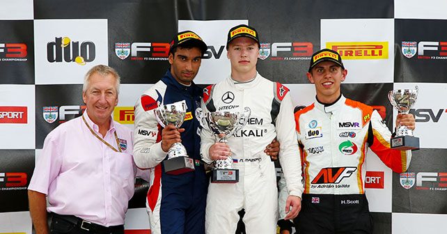 Third consecutive British F3 podium for Tarun Reddy