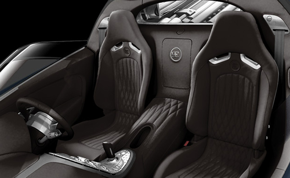 Bugatti Veyron interior photo rear seats 052