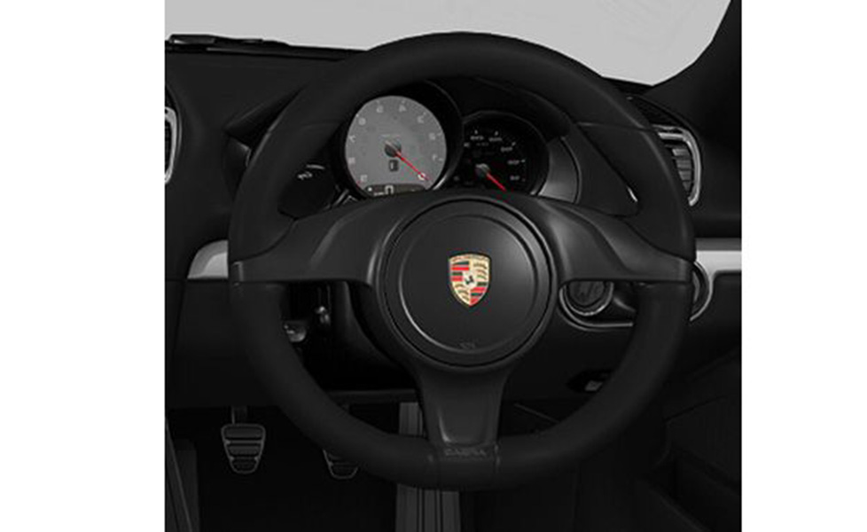 Porsche Cayman interior photo steering wheel 054
