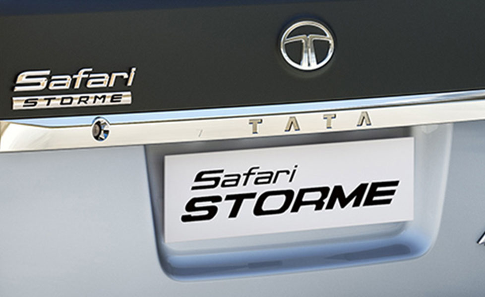 Tata Safari Storme Exterior Picture tail gate logo 099