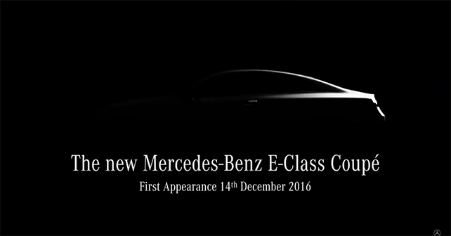 Mercedes-Benz E-Class Coupe teaser video revealed