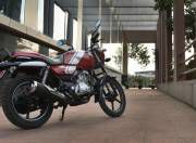 Bajaj V12 rear three quarter g