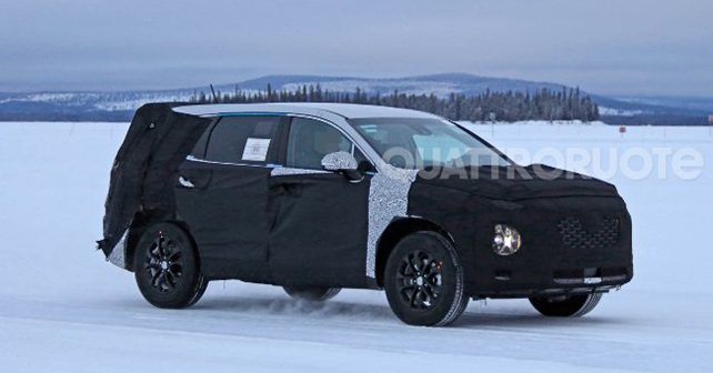 Next-gen Hyundai Santa Fe spied testing in Sweden