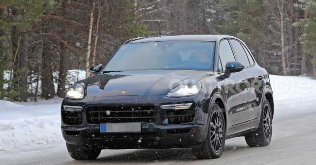 2018 Porsche Cayenne caught testing