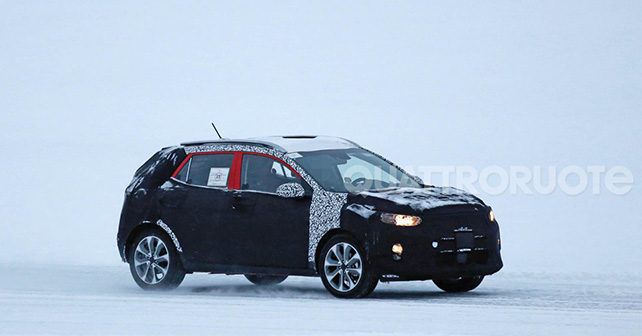 New Kia compact crossover caught testing