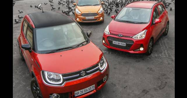 Maruti Ignis vs Hyundai Grand i10 vs Ford Figo - Photos