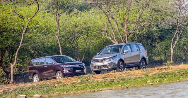 Tata Hexa vs Toyota Innova Crysta - Photos