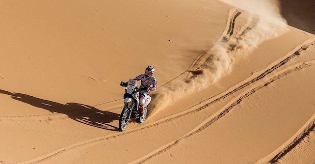 Sherco-TVS move into top five after second Merzouga Rally stage, CS Santosh up to 15th