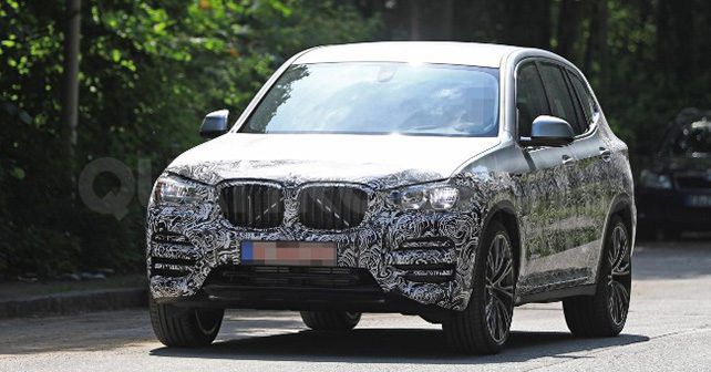 Next generation BMW X3 spied testing on public roads