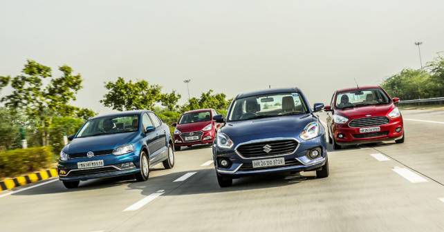 Maruti DZire vs Hyundai Xcent vs Ford Aspire vs VW Ameo - Photos