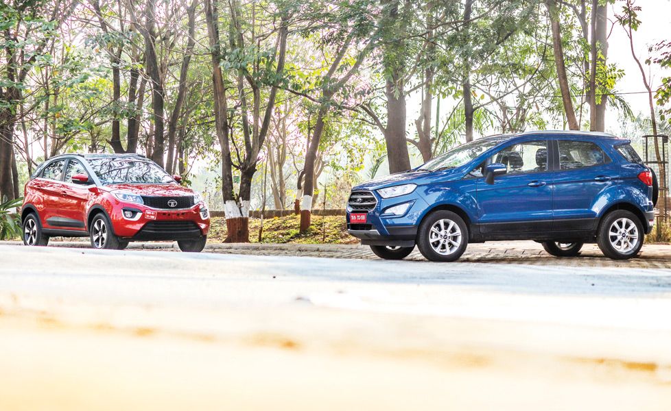 Ford EcoSport vs Tata Nexon - Photos
